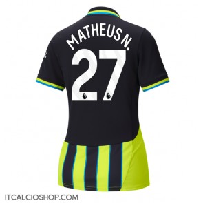 Manchester City Matheus Nunes #27 Seconda Maglia Femmina 2024-25 Manica Corta